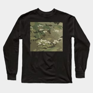 Multiple Camo Uniform Pattern Long Sleeve T-Shirt